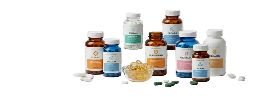 gezondheid supplementen met een transparante achtergrond